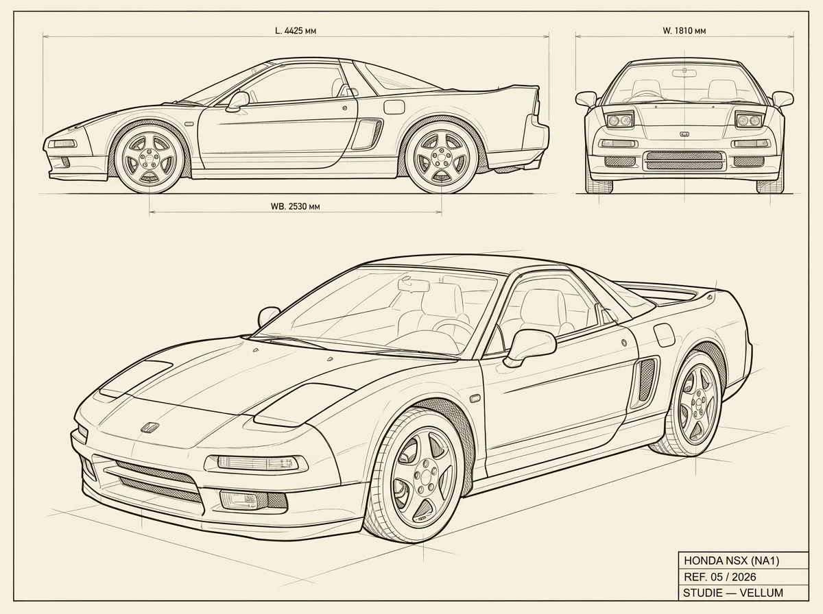 Honda NSX NA1 · Blueprint