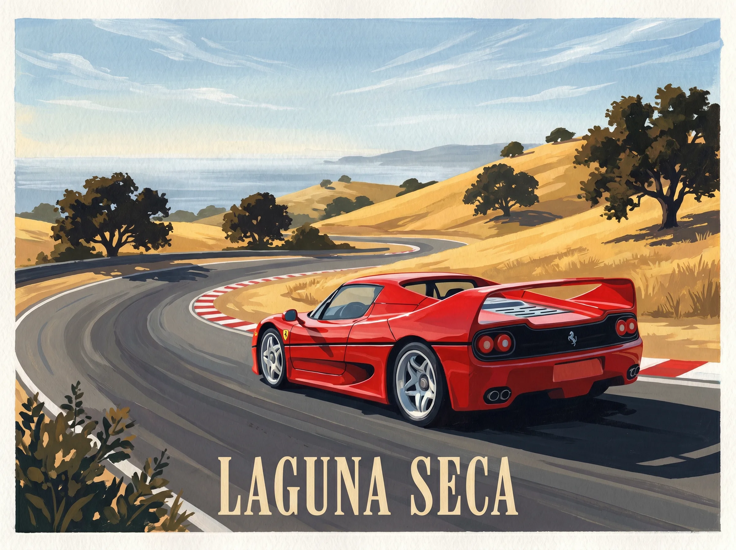 Ferrari F40 · Laguna Seca
