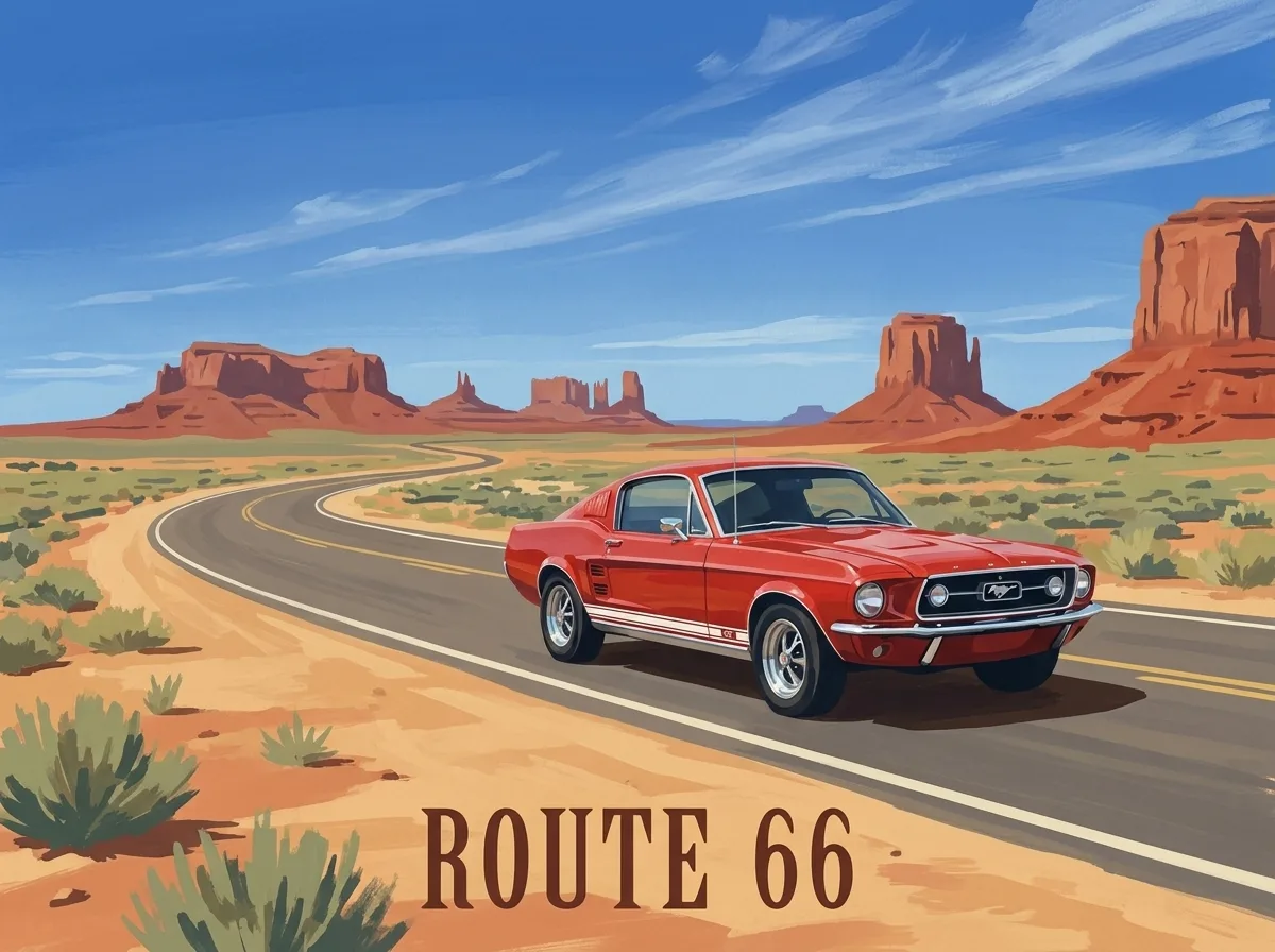Ford Mustang Fastback '67 · Route 66