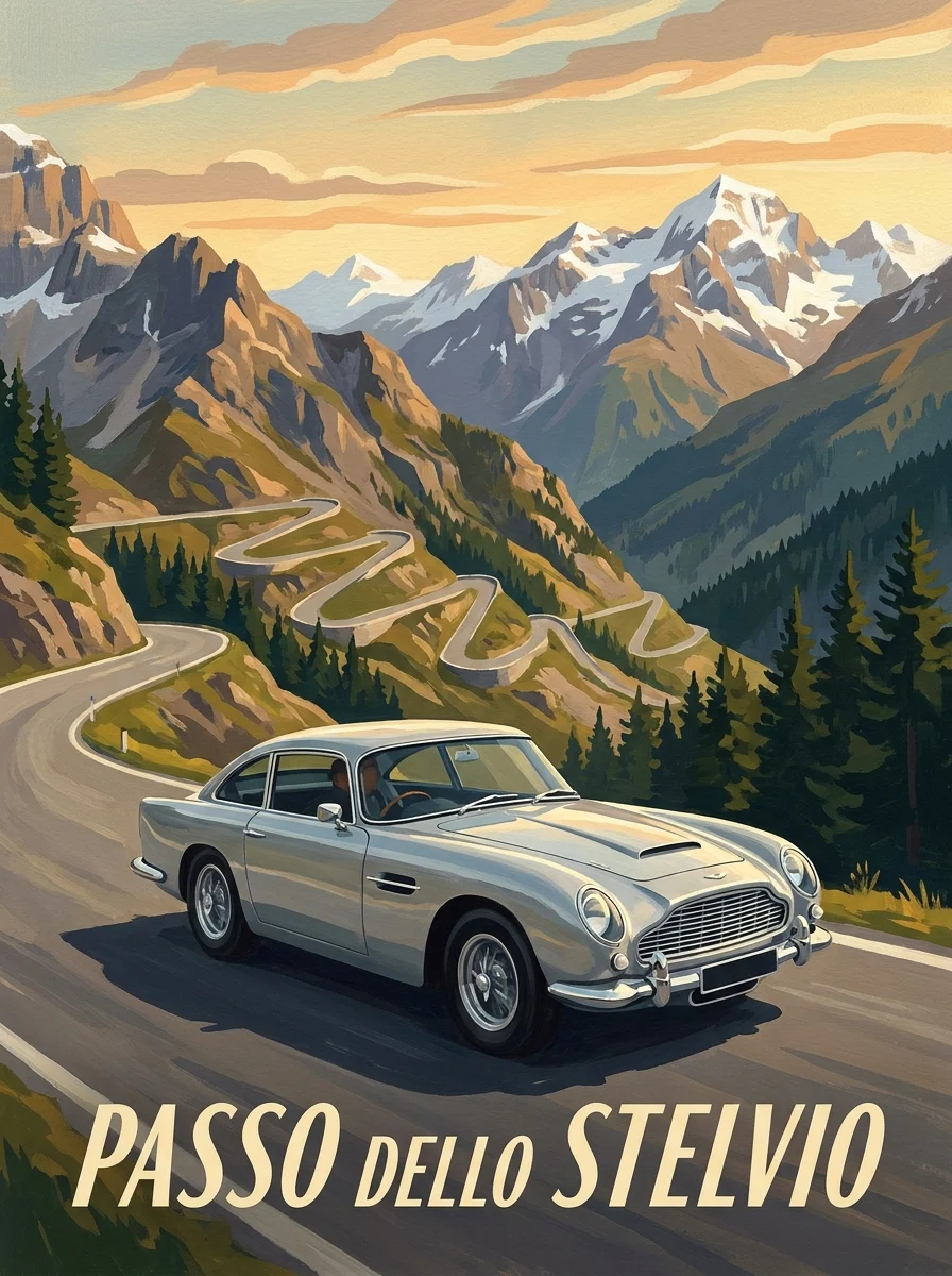 Aston Martin DB5 — Passo dello Stelvio