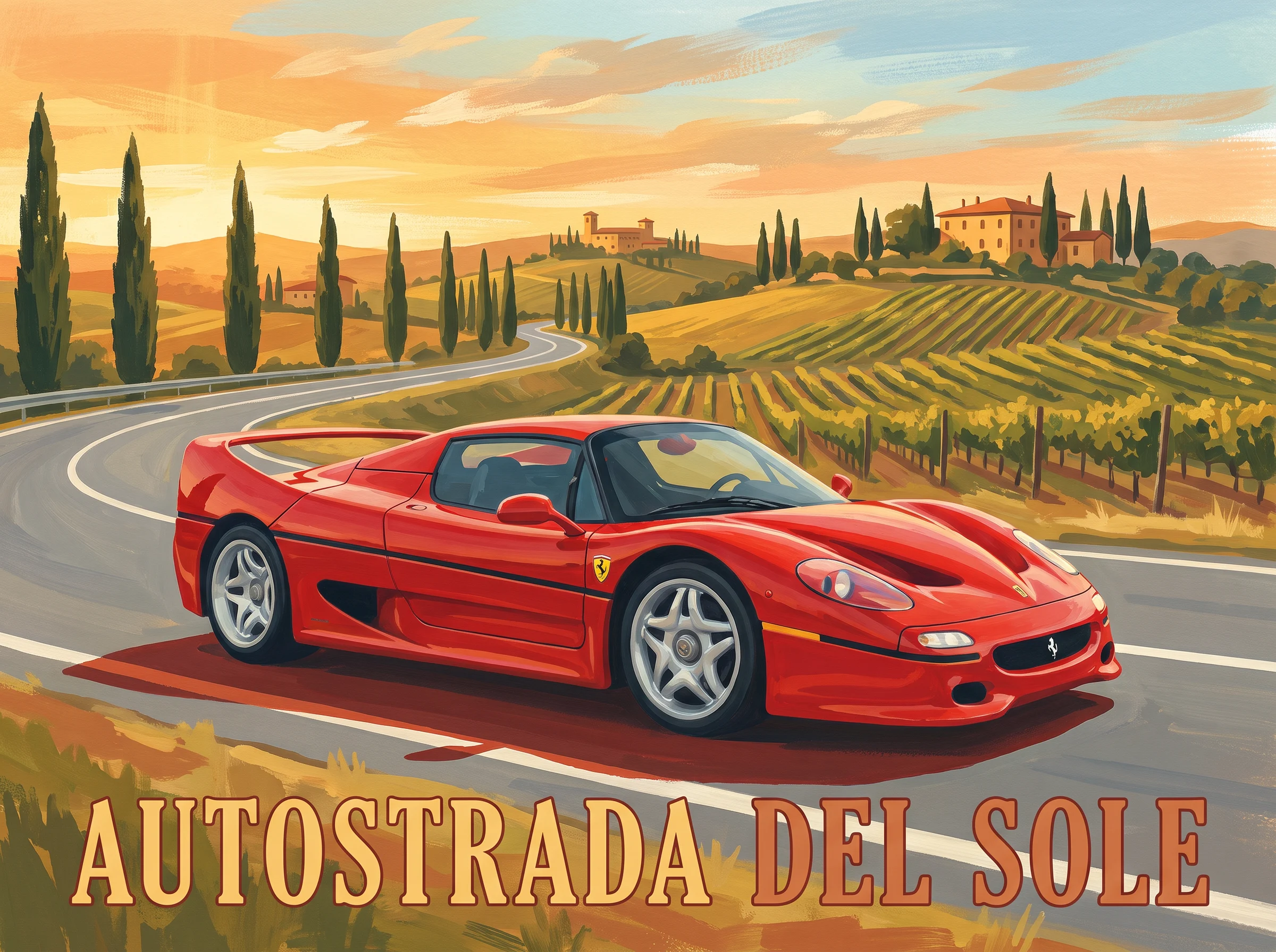 Ferrari F50 — Autostrada del Sole