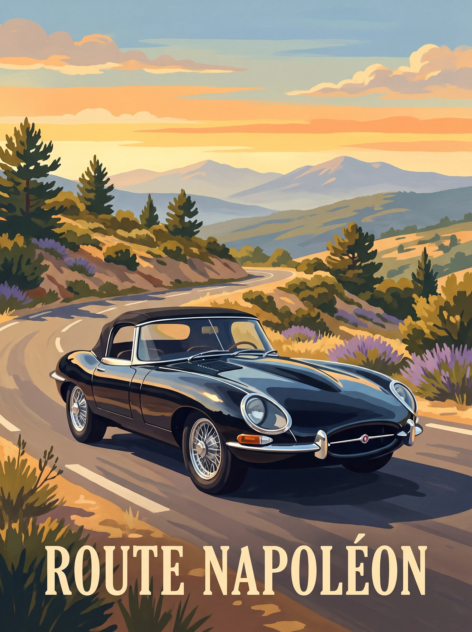 Jaguar E-Type Series 1 — Route Napoléon