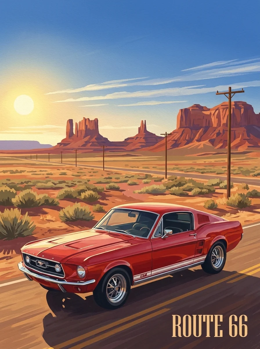 Ford Mustang Fastback '67 — Route 66